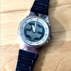 Mens VG FOSSIL BIG TIC Watch RUNNING GREAT